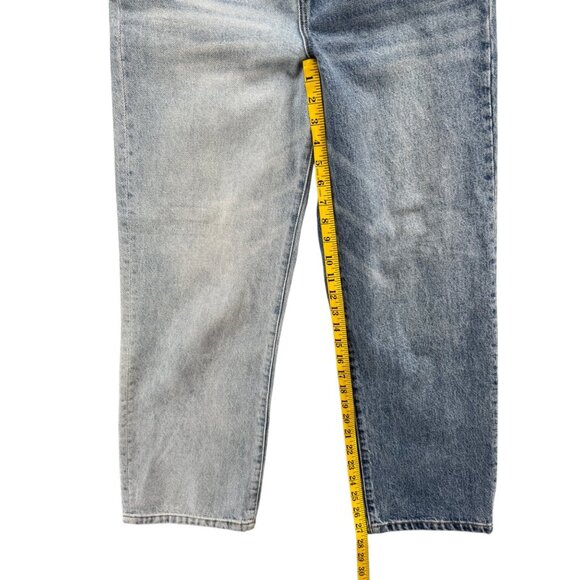 Blank NYC Baxter Ribcage Jeans Womens Blue 2 Tone Straight Leg Button Fly Sz 27 - Picture 10 of 11
